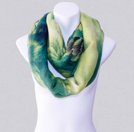 2014-fall/winter- Style Scarf-women's Scarf-vintage Scarf-bohemia Scarf-feather Scarf-floral Unique-cotton Scarf-green