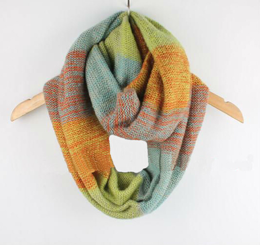 Fall/winter Scarf-2014 Style Scarf-women's Scarf-vintage Scarf-artificial Wool Scarf -boho Scarf-knit Cowl Scarf-handmade Colorful